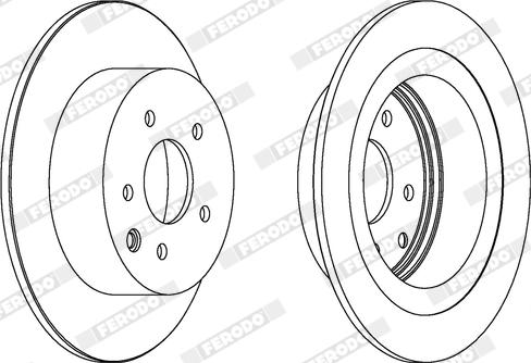 Ferodo DDF1590X - Bremžu diski www.autospares.lv