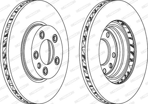 Ferodo DDF159-1 - Bremžu diski www.autospares.lv