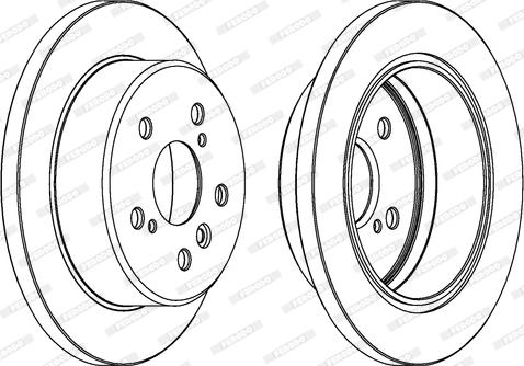 Ferodo DDF1598 - Bremžu diski www.autospares.lv