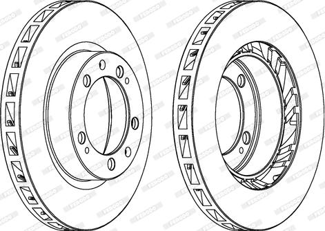 Ferodo DDF1592 - Bremžu diski www.autospares.lv