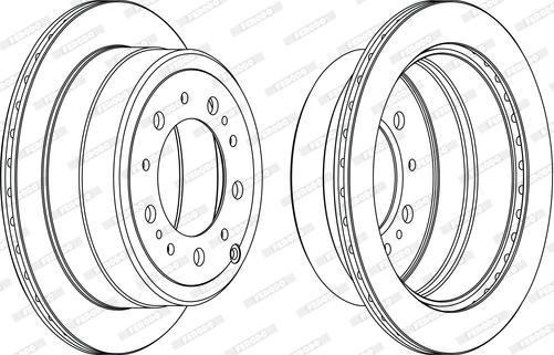 Ferodo DDF1597C-1-D - Bremžu diski www.autospares.lv