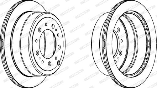 Ferodo DDF1597C-1 - Bremžu diski www.autospares.lv