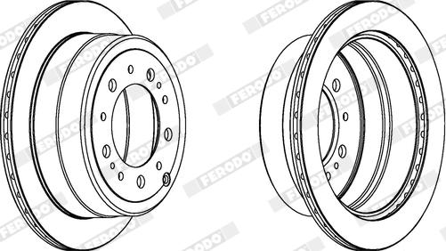 Ferodo DDF1597X - Bremžu diski www.autospares.lv