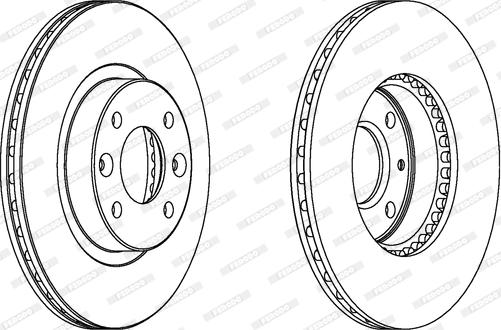 Ferodo DDF159 - Bremžu diski www.autospares.lv