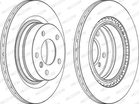 Ferodo DDF1549C-D - Bremžu diski autospares.lv