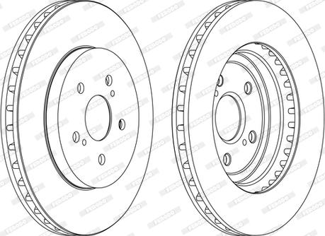 Ferodo DDF1544C-1-D - Тормозной диск www.autospares.lv