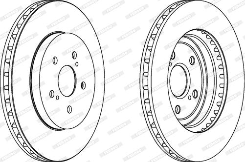 Ferodo DDF1544C - Тормозной диск www.autospares.lv