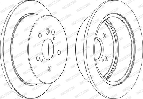 Ferodo DDF1545C - Bremžu diski www.autospares.lv