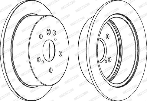 Ferodo DDF1545 - Bremžu diski www.autospares.lv