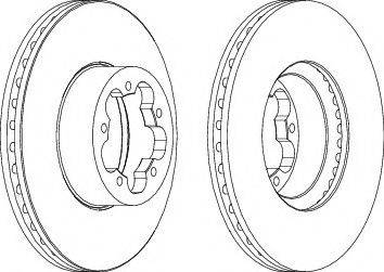 Ferodo DDF1555-1 - Bremžu diski www.autospares.lv