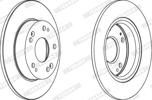 Ferodo DDF1558X - Bremžu diski www.autospares.lv