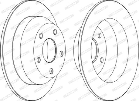 Ferodo DDF1553C - Bremžu diski www.autospares.lv