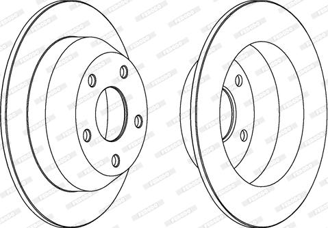 Ferodo DDF1553 - Bremžu diski www.autospares.lv