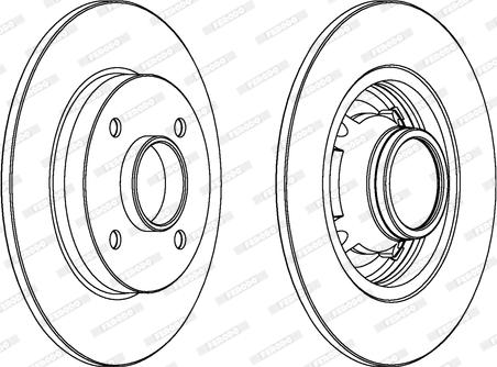 Ferodo DDF1564C - Brake Disc www.autospares.lv