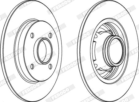 Ferodo DDF1564X - Bremžu diski www.autospares.lv