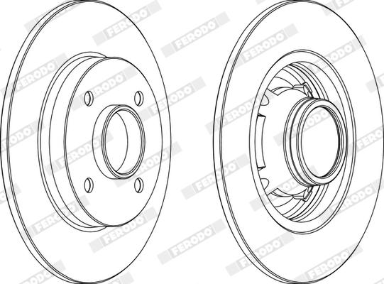 Ferodo DDF1564X - Bremžu diski www.autospares.lv