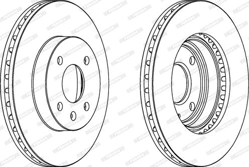 Ferodo DDF1565 - Тормозной диск www.autospares.lv