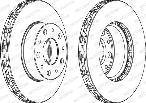 Ferodo DDF1566 - Bremžu diski autospares.lv