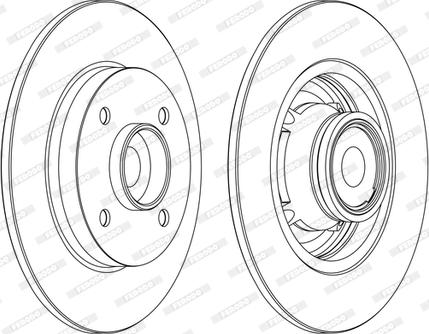 Ferodo DDF1560C-1-D - Bremžu diski autospares.lv