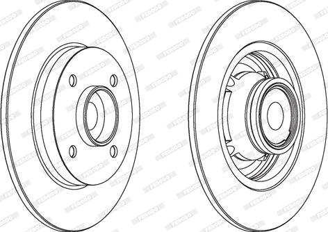 Ferodo DDF1560 - Brake Disc www.autospares.lv