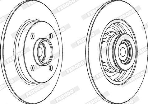 Ferodo DDF1561X - Bremžu diski www.autospares.lv