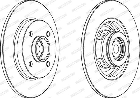 Ferodo DDF156-1 - Bremžu diski www.autospares.lv