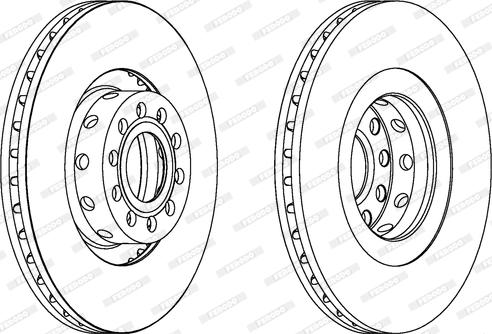 Ferodo DDF1563C - Bremžu diski autospares.lv