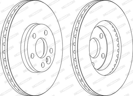 Ferodo DDF1567C-D - Bremžu diski autospares.lv