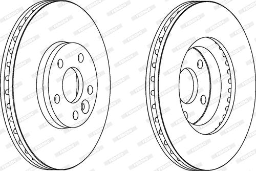 Ferodo DDF1567C - Bremžu diski www.autospares.lv