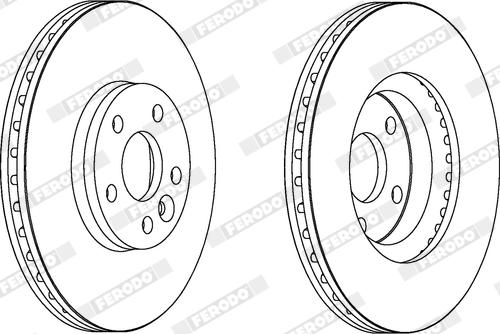 Ferodo DDF1567X - Bremžu diski www.autospares.lv