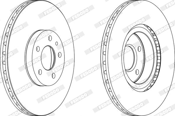 Ferodo DDF156X - Bremžu diski www.autospares.lv