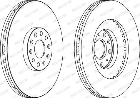 Ferodo DDF1504 - Bremžu diski autospares.lv