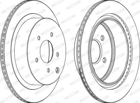 Ferodo DDF1506C-1-D - Bremžu diski www.autospares.lv