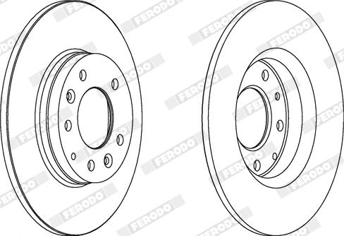 Ferodo DDF1500X - Bremžu diski www.autospares.lv