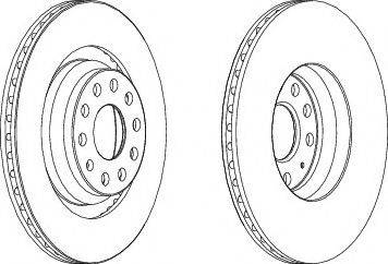 Ferodo DDF1503C-1 - Bremžu diski www.autospares.lv