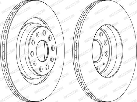 Ferodo DDF1503C - Bremžu diski www.autospares.lv