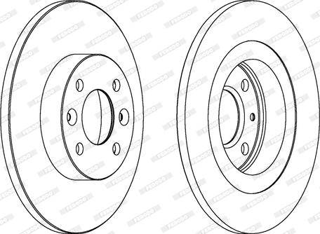 Ferodo DDF1502C - Bremžu diski www.autospares.lv