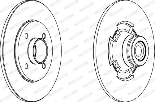 Ferodo DDF1514 - Bremžu diski autospares.lv