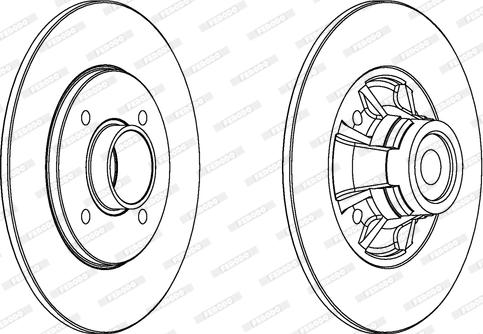 Ferodo DDF1516 - Bremžu diski autospares.lv