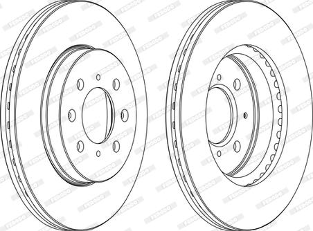 Ferodo DDF1510C - Bremžu diski autospares.lv