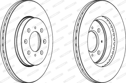 Ferodo DDF1510 - Brake Disc www.autospares.lv