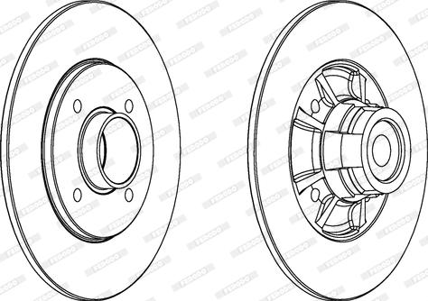 Ferodo DDF1517-1 - Bremžu diski autospares.lv