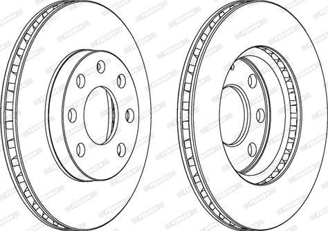 Ferodo DDF151C - Bremžu diski autospares.lv