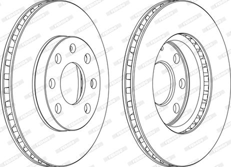 Ferodo DDF151-D - Тормозной диск www.autospares.lv