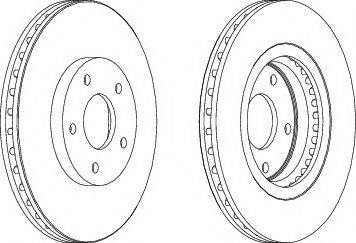 Ferodo DDF1589C-1 - Bremžu diski www.autospares.lv