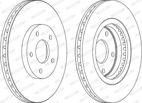 Ferodo DDF1589C-D - Bremžu diski www.autospares.lv