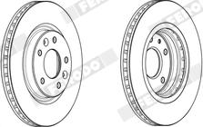 Ferodo DDF1589X - Bremžu diski www.autospares.lv