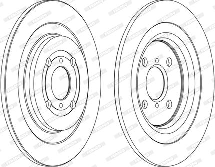 Ferodo DDF1588C - Bremžu diski www.autospares.lv