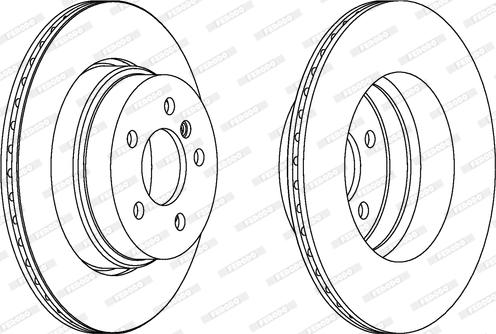 Ferodo DDF1583C-1 - Bremžu diski autospares.lv