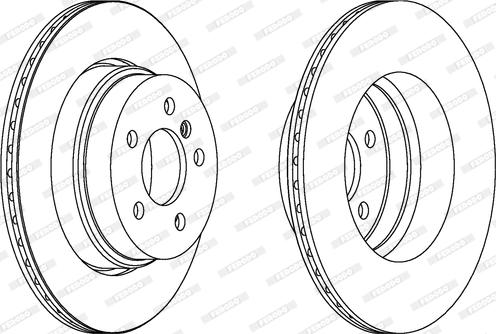 Ferodo DDF1583C - Bremžu diski autospares.lv